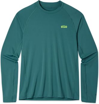 Stio Mens Hylas Crew Long-Sleeve Shirt Blue XXL