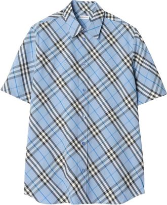 Burberry Light Blue Check Shirt