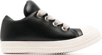 Rick Owens Jumbo lace-up padded sneakers - women - Calf Leather/Calf Leather/Rubber - 36 - Black