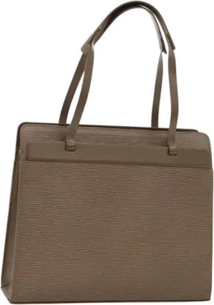Louis Vuitton Tweedehands leren Louis Vuitton tassen - Dames - Vintage Handtas - Bruin - ONE Size - Leer - Vintage