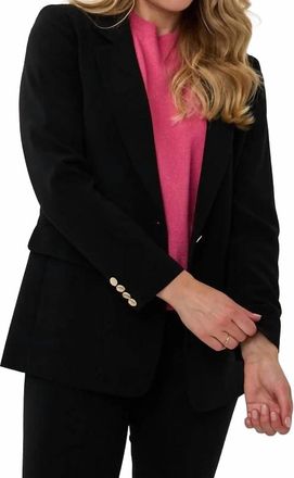 Esqualo Bergina Long Sleeve Blazer In Black