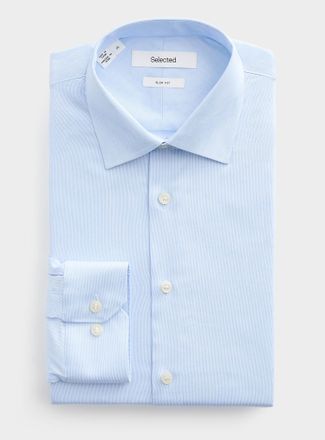 Selected Mens Solid performance shirt Slim fit