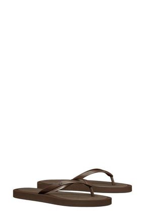 Tory Burch Kira Flip Flop in Dark Cocoa /Dark Cocoa at Nordstrom, Size 5