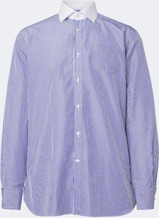 Ralph Lauren Purple Label Camisa de popel&iacute;n de algod&oacute;n a rayas