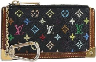 Louis Vuitton Pre-owned Accessories, female, Black, Size: ONE SIZE Pre-owned Canvas Wallet