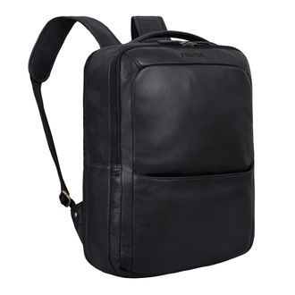 STILORD Kalle Leather Backpack Ladies and Men Large Backpack with Laptop Compartment 15.6 inch business backpack office daypack uni backpack genuine leather, 