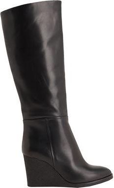 8 by YOOX LEATHER ROUND-TOE PLATFORM BOOT