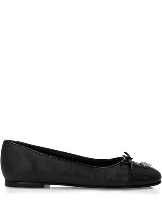 Philipp Plein Skull ballet flats - Black