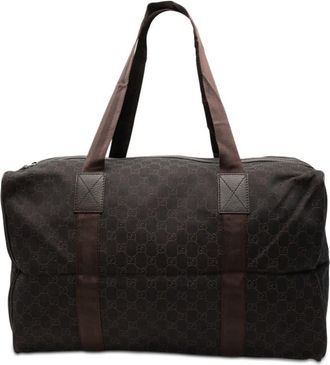 Gucci Pre-owned Gucci GG Canvas Travel Bag 105671 493075