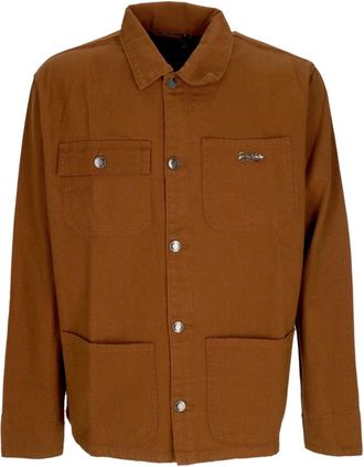 Dolly Noire Canvas Werkjas Beige - Heren - Zomerjassen - Bruin - L - Katoen - Jassen