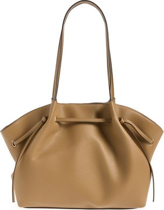 Mango Romina Faux Leather Shoulder Bag in Medium Brown at Nordstrom