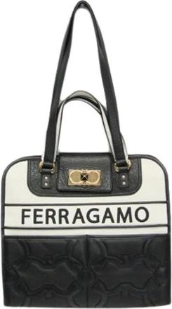 Ferragamo Pre-owned Shoulder Bags, female, Multicolor, Size: ONE SIZE Pre-owned Iconic Au-21 1418 Tote Bag
