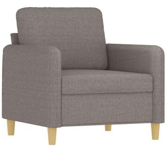 vidaXL Sill&oacute;n De Tela Gris Taup&eacute; 60 Cm Vidaxl