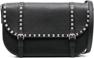 Valentino Garavani Borsa messenger Rockstud - Nero