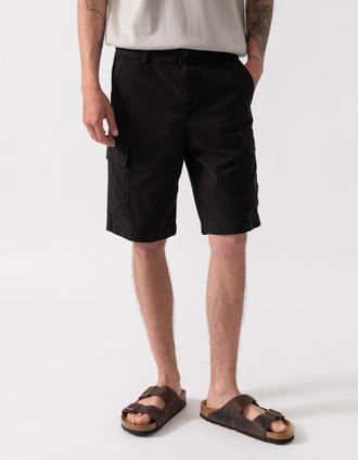 HUGO BOSS Mens BOSS Orange Sisla Mens Cargo Shorts - Black 001 - Size: 32/38