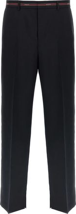 Gucci Blue Flat Front Pant