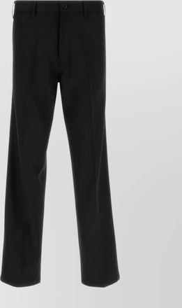 Prada gabardine straight leg trousers with front crease