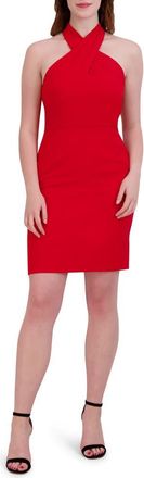 Julia Jordan Halter Neck Sheath Dress in Red at Nordstrom, Size 10
