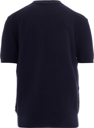 HUGO BOSS Mens Polo Natalo Dark Blue Cotton Shirts T-shirts And Polos