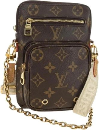 Louis Vuitton Pre-owned Monogram Canvas Shoulder Bag - Dames - Vintage Schoudertas - Bruin - ONE Size - Vintage