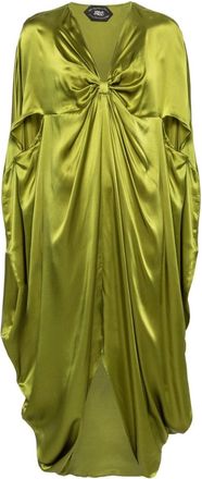 Taller Marmo Azores knotted silk kaftan - women - Silk - OS - Green