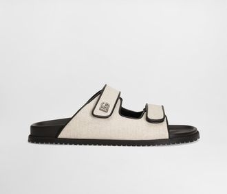 Dolce & Gabbana Salt&pepper Fabric Sandal - Man Sandals And Slides Multicolor 41.5