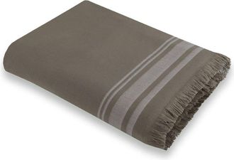 Febronie Futa toalla algod&oacute;n verde liquen / granito 100x180