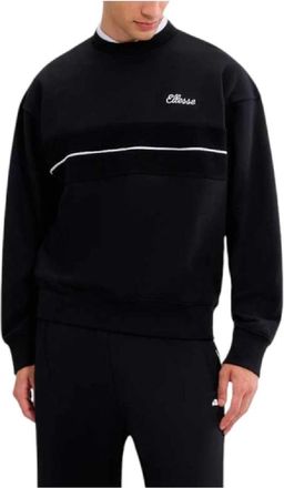 Ellesse Zwarte Sweatshirt Quento - Heren - Sweatshirts - Zwart - L - Katoen - Hoodies & sweatvesten