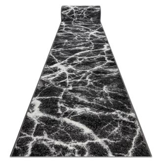 RugsX RugsX Bcf Morad Runner in Grey | Size: 120 cm x 420 cm