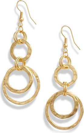 Karine Sultan Hoop Drop Earrings in Gold at Nordstrom