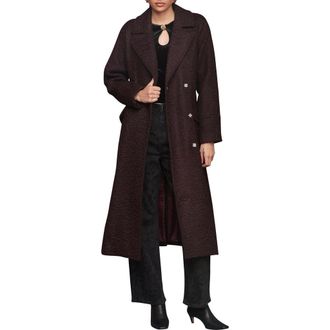 Avec Les Filles Belted Trench Coat in Merlot at Nordstrom Rack, Size Xx-Large