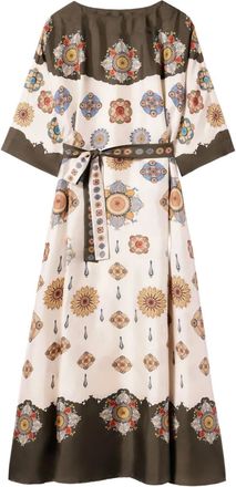 La DoubleJ Abito a fiori - Bianco