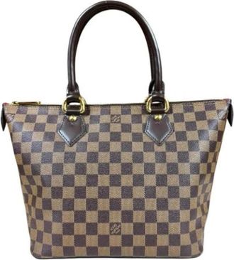 Louis Vuitton Vintage, unisex, Bruin, ONE Size, Pre-owned Damier Tote Bag