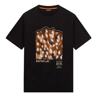 Napapijri Camiseta S-Tee de manga corta - Tops - Hombre - Negro - M