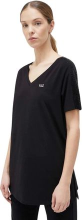 Emporio Armani Emporio Armani Ea7, Dames, Tops, Zwart, Maat: S Katoen