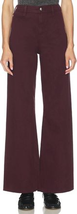 Pistola Denim Penny High Rise Wide Leg Jeans In Claret
