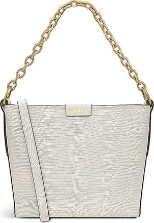 Radley London Petticoat Hill Lizard Embossed Shoulder Bag in Chalk at Nordstrom Rack