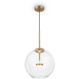 Maytoni Lampadario A Sospensione Moderno Cometa Metallo Oro Vetro 1 Luce Led 12W