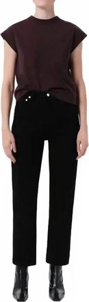 A Gold E 90s Pinch High Waist Crop Pants In Cover