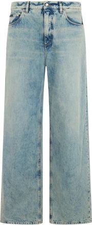 Dolce & Gabbana Wide Leg Jeans - Heren - Loose Fit Jeans - Blauw - L - Katoen - Jeans