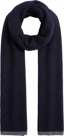 Fedeli Open Bicolour Sjaal - Heren - Wintersjaals - Blauw - ONE Size - Kasjmier - Accessoires