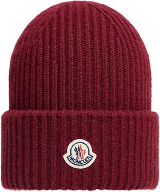 Moncler Wool & Cashmere Beanie Purple Size One size