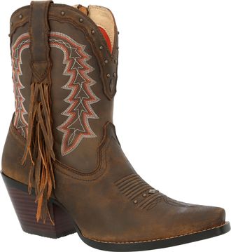 Durango Durango Womens Crush 8 Bootie Western Boot In Roasted M