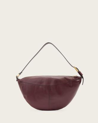 AllSaints Leather Luna Slouchy Leather Shoulder Bag, Size: One Size