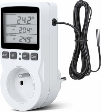 OEM Enchufe Termost&aacute;tico, Enchufe Temporizador Digital, Enchufe Digital Programable Con Sonda, Temporizador Digital Programable, Enchufe Termost&aacute;tico Para