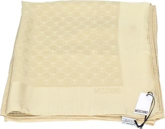 Moschino Zijden Sjaal - Dames - Zijden sjaals - Beige - ONE Size - Accessoires