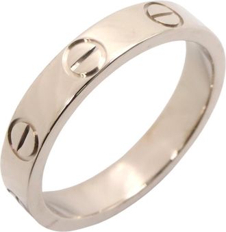 Cartier Silver White Gold (18K) Band Ring (Pre-Owned)