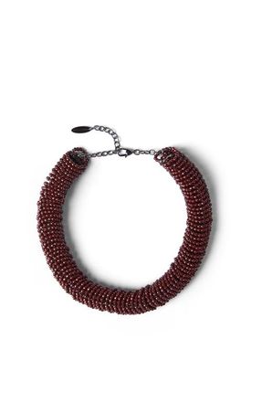 Brunello Cucinelli Sterling Silver choker in Red at Nordstrom