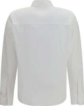 Brunello Cucinelli Womens Stretch Cotton Poplin Shirt Bianco Cotton; Polyamide; Elastane
