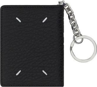Maison Margiela Womens Black Calf Leather Bos Taurus Keychain Accessory